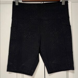 Tuff Athletics Dark Gray Pattern Athletic Shorts with Pockets